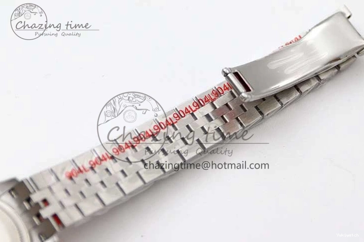 SS on Silver Steel Lady Bracelet 1:1 904L 28 TWF Best Dial DateJust President Edition NH05 0426